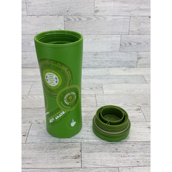 2010 Starbucks Coffee Eco Green Recycled Plastic 16oz‎ Travel Tumbler Cup - Picture 7 of 9